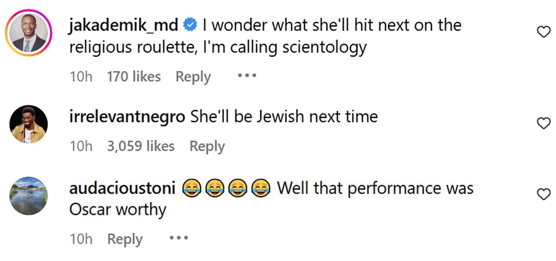 Comments reacting to the news (Image via Instagram/ @hollywoodunlocked)